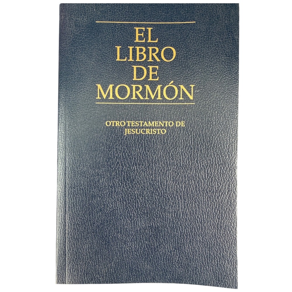 El Libro de Mormon Spanish Edition LDS Book of Mormon Navy Blue Softcover